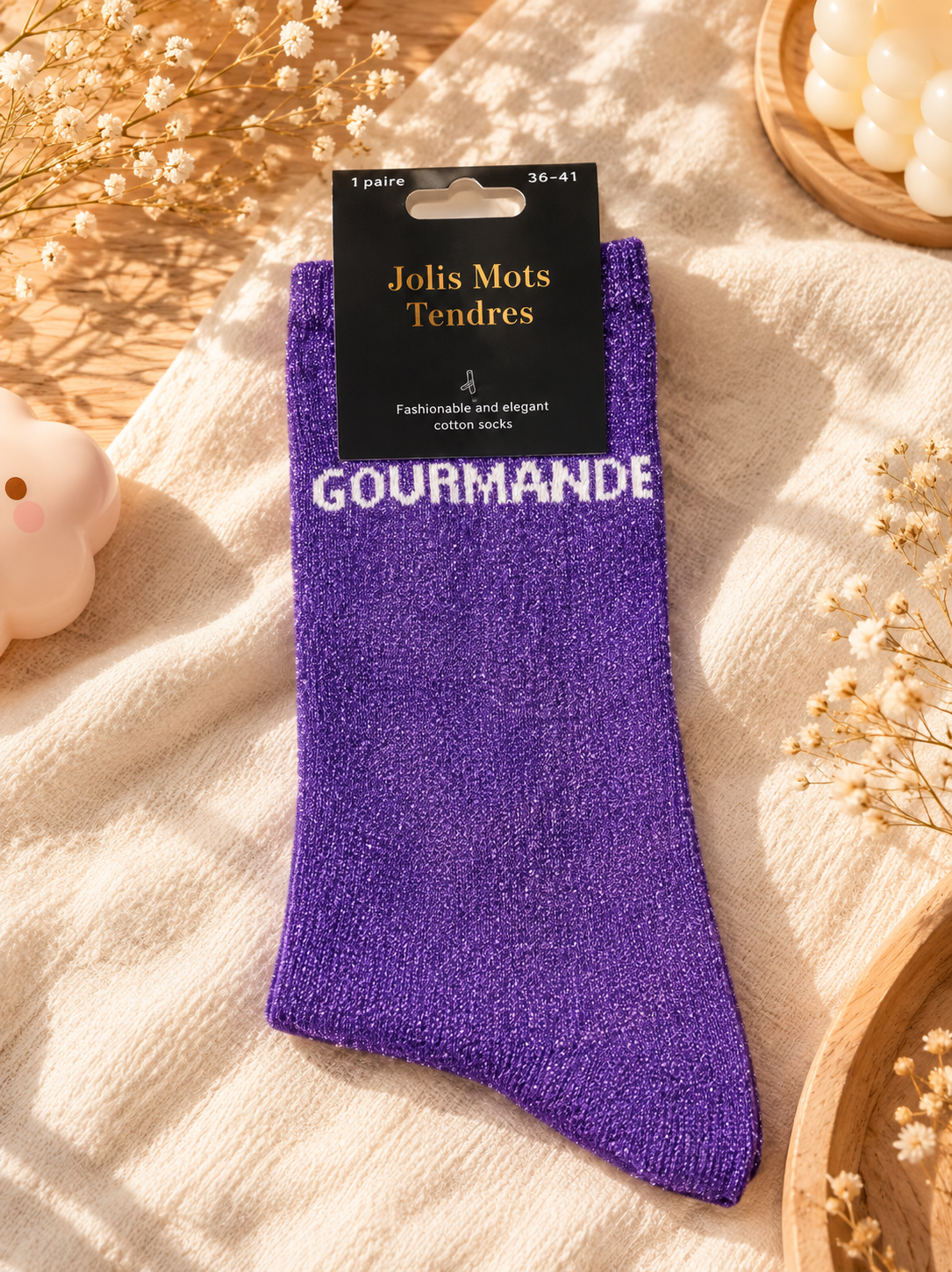 Chaussettes Jolis Mots Tendres - Gourmande