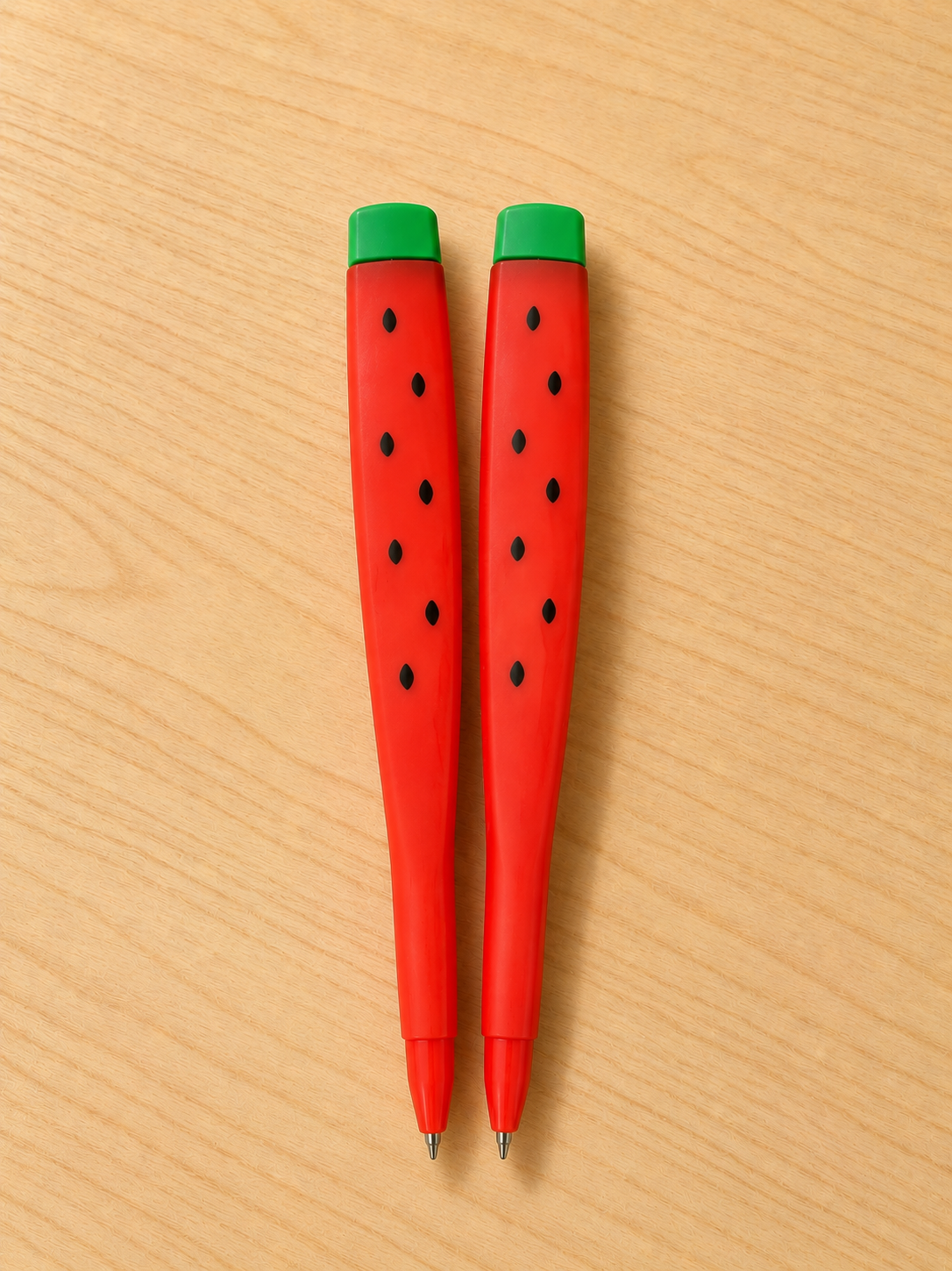 Stylo Pastèque kawaii rouge et vert, Scoopfoodkawaii