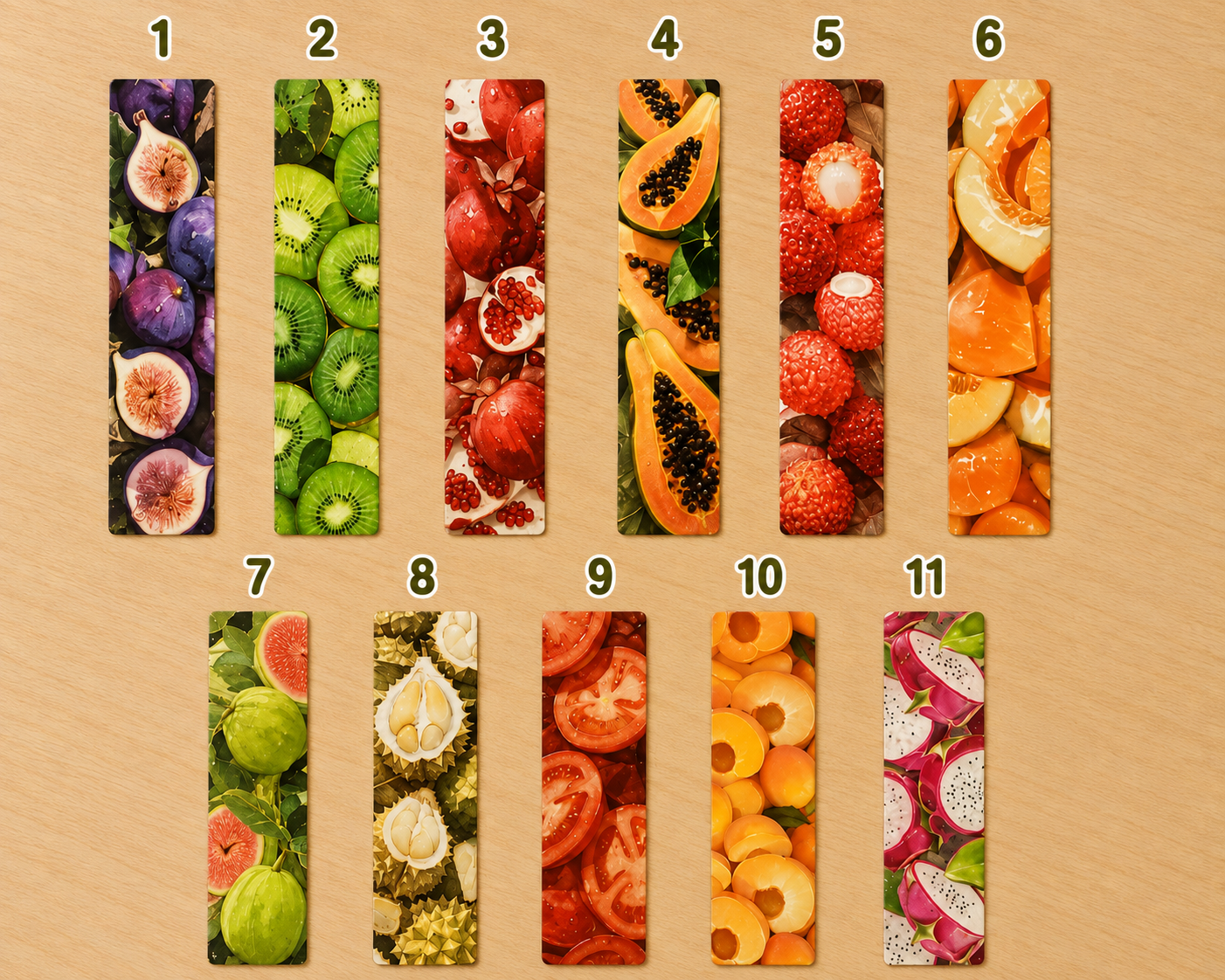 Marque-page fruits realistes, Scoopfoodkawaii