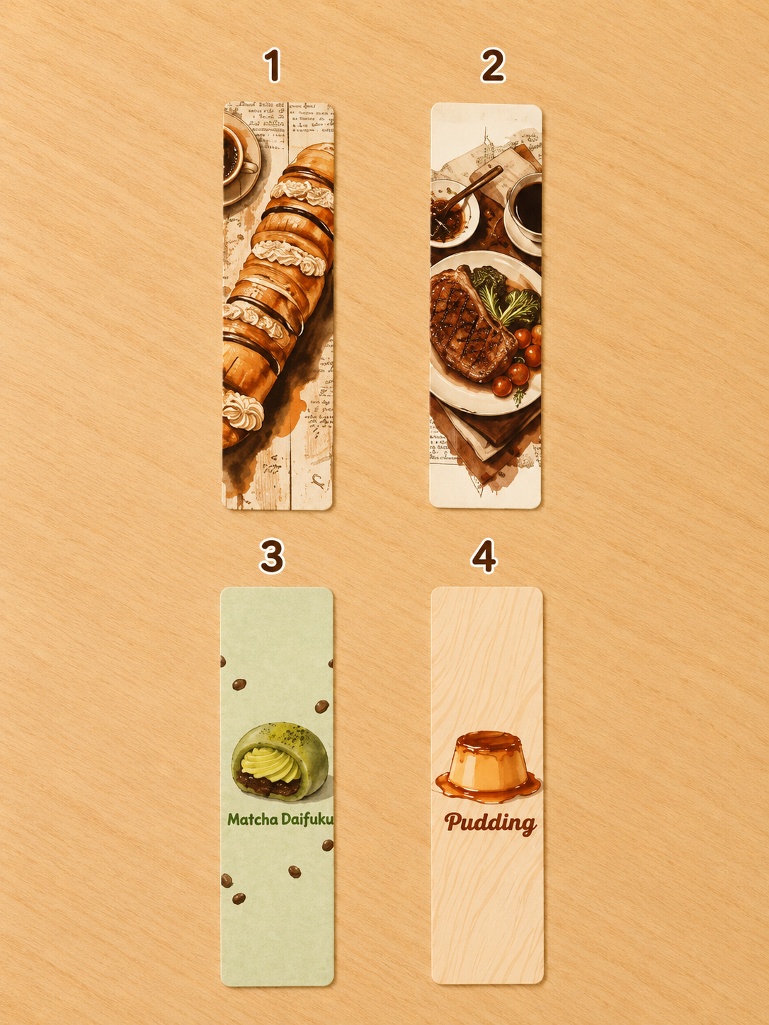 Marque-page gourmand illustre, Scoopfoodkawaii