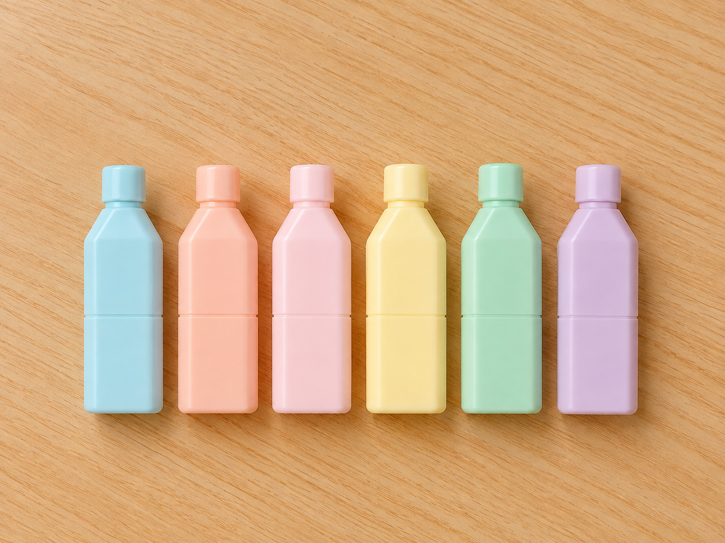 Surligneurs pastel forme bouteille, Scoopfoodkawaii