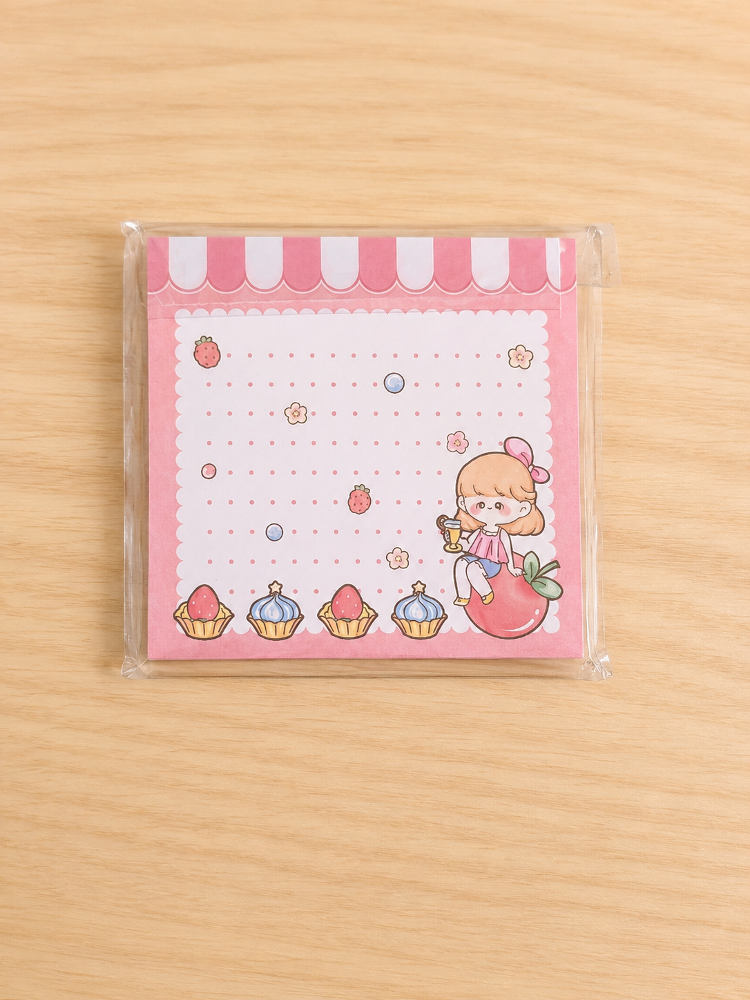 Bloc Mémo Fraise Kawaii